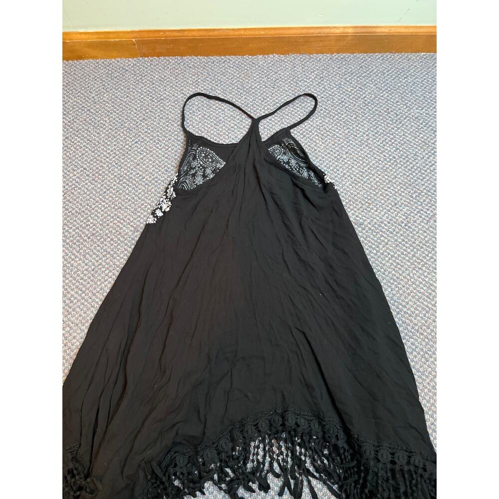 Vocal Black Bling Fringe Tank Medium - Picture 6 of 6